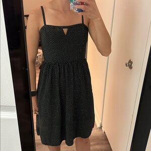 Old Navy Black and White Polka Dot Dress